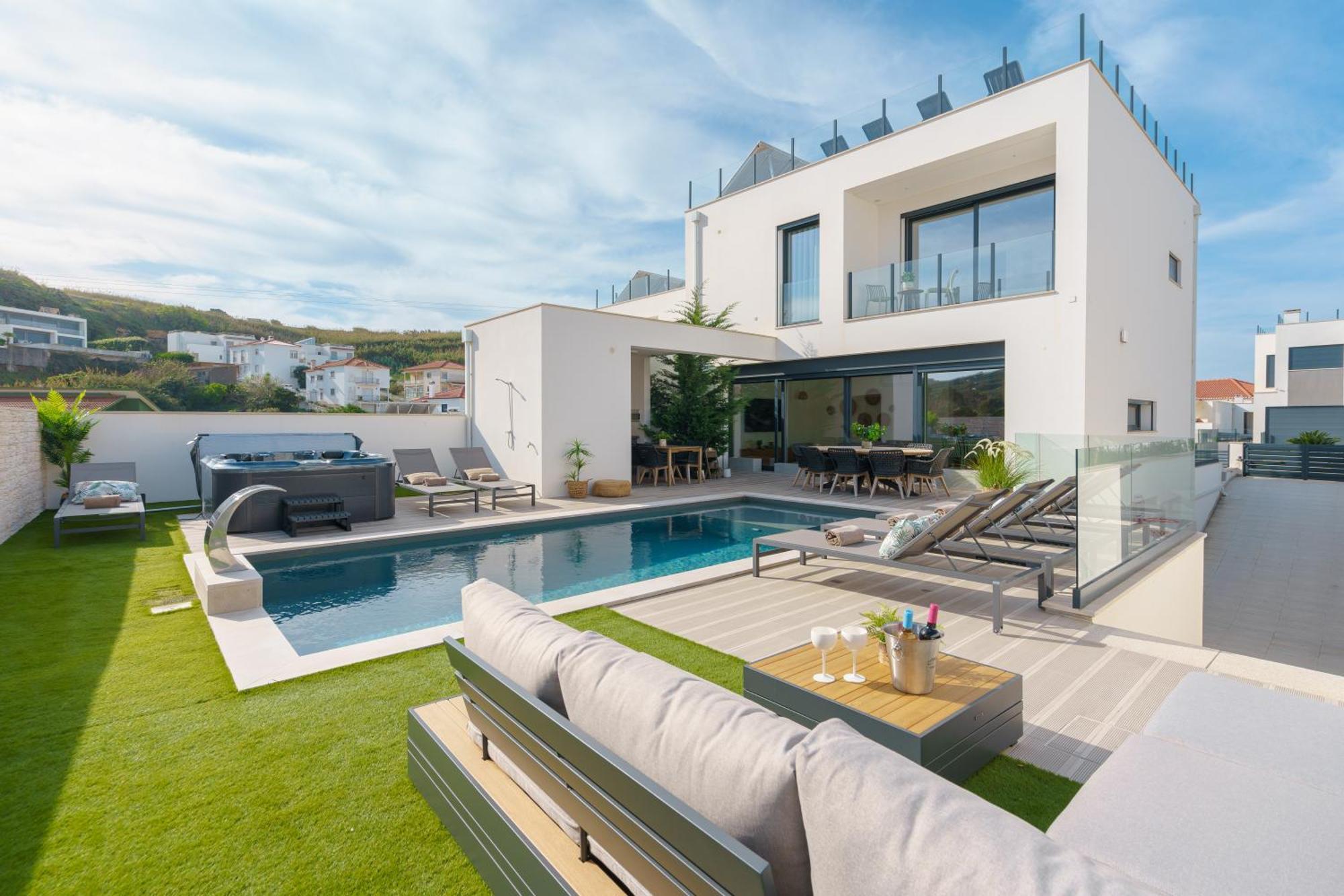 Paradise Villa, Luxury Villa Near The Beach Ribamar  Exterior photo